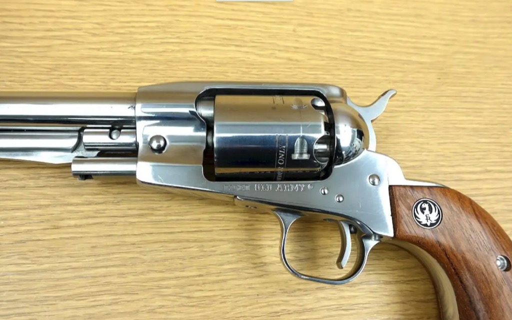 Scarce Ruger Old Army .44 Revolver, Bright Stainless Steel & Cowboy Sights -- LNIB - Image 11