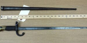 Early Pattern French Gras T-Back Bayonet & Scabbard