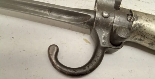 French 1886 Lebel Bayonet, 13" Bayonet & Scabbard - Image 3
